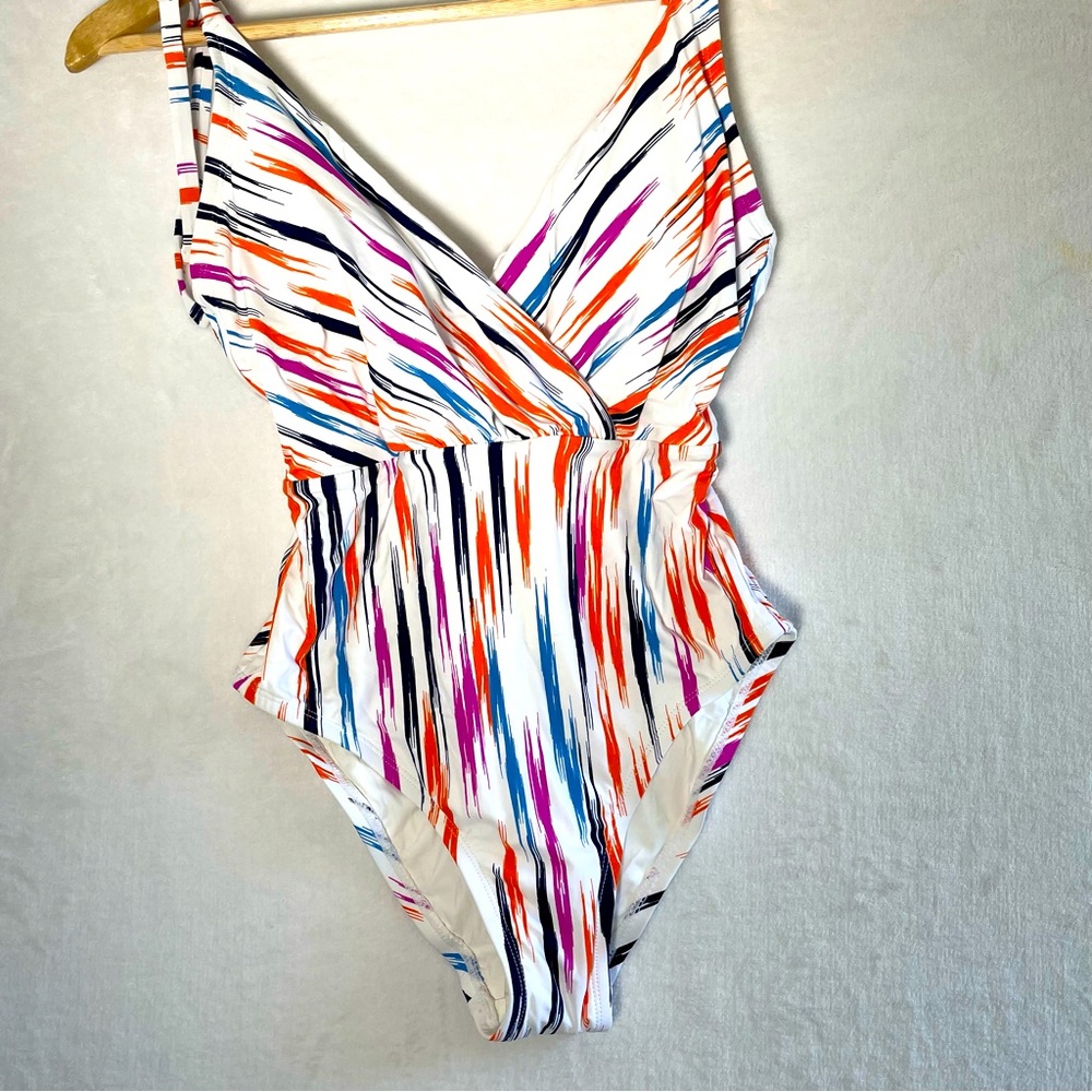 Sea Angel Swimsuit multicolor ties at shoulders size small